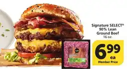 Vons Signature SELECT 90% Lean Ground Beef offer