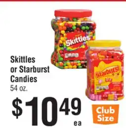 Smart & Final Skittles or Starburst Candies offer
