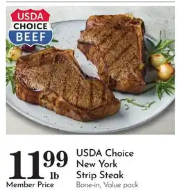 Pavilions USDA Choice New York Strip Steak offer