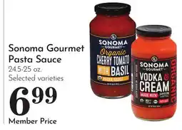 Pavilions Sonoma Gourmet Pasta Sauce offer