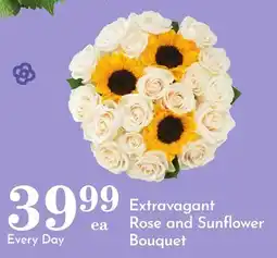 Pavilions Extravagant Rose and Sunflower Bouquet offer