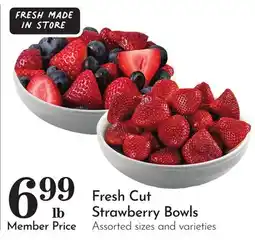 Pavilions Fresh Cut Strawberry Bowls offer