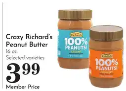 Pavilions Crazy Richard's Peanut Butter offer