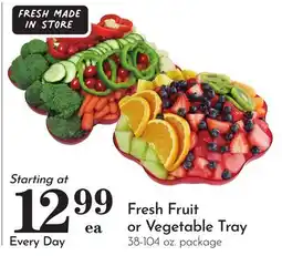 Pavilions Fresh Fruit or Vegetable Tray offer