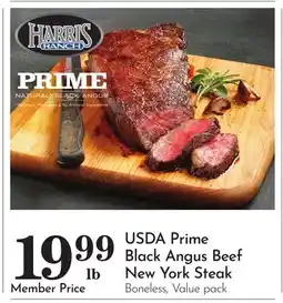 Pavilions USDA Prime Black Angus Beef New York Steak offer