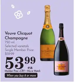 Pavilions Veuve Clicquot Champagne offer