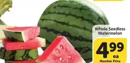 Albertsons Whole Seedless Watermelon offer