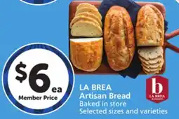 Albertsons LA BREA Artisan Bread offer