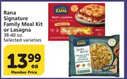 Albertsons Rana Signature Family Meal Kit or Lasagna offer