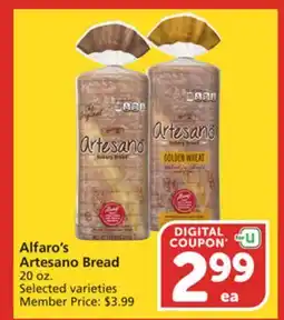 Albertsons Alfaro's Artesano Bread offer