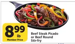 Albertsons Beef Steak Picado or Beef Round Stir-fry offer