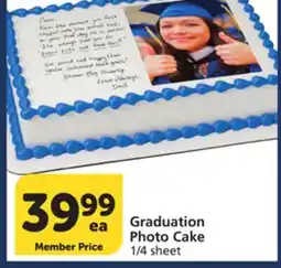Albertsons Graduation Photo Cake offer
