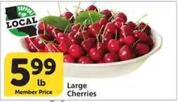 Albertsons Large Cherries offer