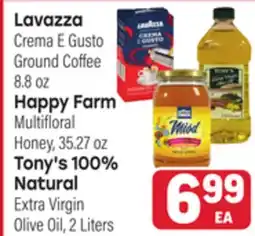 Tony’s Fresh Market Lavazza, Happy Farm or Tony's 100% Natural offer