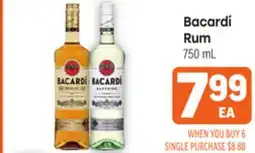 Tony’s Fresh Market Bacardí Rum offer