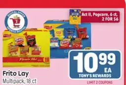 Tony’s Fresh Market Frito Lay Multipack offer