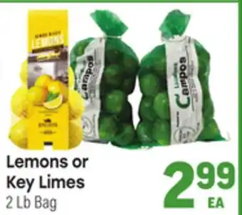 Tony’s Fresh Market Lemons or Key Limes offer