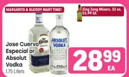 Tony’s Fresh Market Jose Cuervo Especial or Absolut Vodka offer