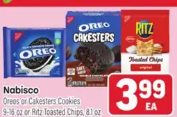 Tony’s Fresh Market Nabisco Oreo or Cakersters Cookies 9-16 oz or Ritz Toasted Chips, 8.1 oz offer