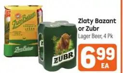 Tony’s Fresh Market Zlaty Bazant or Zubr Lager Beer offer