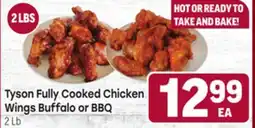 Tony’s Fresh Market Tyson Fully Cooked Chicken Wings Buffalo or BBQ offer