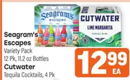Tony’s Fresh Market Seagram's Escapes or Cutwater offer