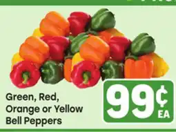 Tony’s Fresh Market Green, Red, Orange or Yellow Bell Peppers offer