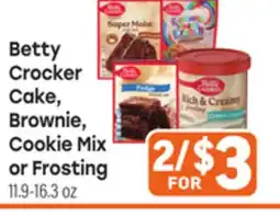 Tony’s Fresh Market Betty Crocker Cake, Brownie, Cookie Mix or Frosting offer
