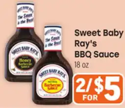 Tony’s Fresh Market Sweet Baby Ray's BBQ Sauce offer