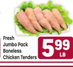 Tony’s Fresh Market Fresh Jumbo Pack Boneless Chicken Tenders offer