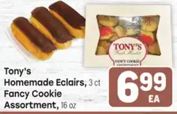 Tony’s Fresh Market Tony's Homemade Eclairs, 3 ct Fancy Cookie Assortment, 16 oz offer