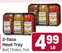 Tony’s Fresh Market 3-Taco Meat Tray offer