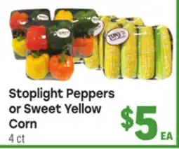 Tony’s Fresh Market Stoplight Peppers or Sweet Yellow Corn offer