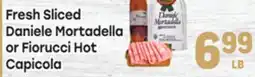 Tony’s Fresh Market Fresh Sliced Daniele Mortadella or Fiorucci Hot Capicola offer