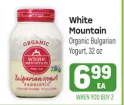 Tony’s Fresh Market White Mountain Organic Bulgarian Yogurt offer