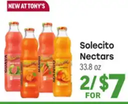 Tony’s Fresh Market Solecito Nectars offer