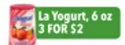 Tony’s Fresh Market La Yogurt offer
