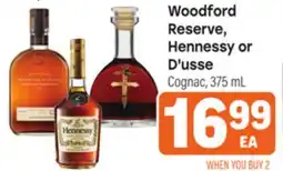 Tony’s Fresh Market Woodford Reserve, Hennessy or D'usse offer