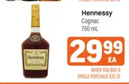 Tony’s Fresh Market Hennessy Cognac offer