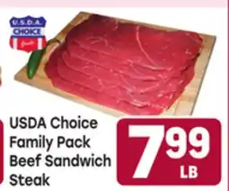 Tony’s Fresh Market USDA Choice Family Pack Beef Sandwich Steak offer