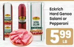 Tony’s Fresh Market Eckrich Hard Genoa Salami or Pepperoni offer