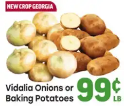 Tony’s Fresh Market Vidalia Onions or Baking Potatoes offer