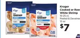 Food 4 Less Kroger Cooked or Raw White Shrimp offer