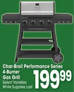 Jewel-Osco Char-Broil Performance Series 4-Burner Gas Grill offer