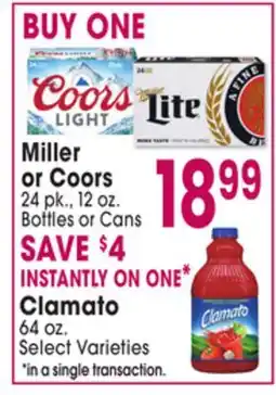Jewel-Osco Miller or Coors offer