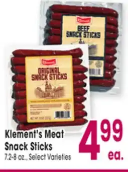 Jewel-Osco Klement's Meat Snack Sticks offer