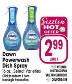 Jewel-Osco Dawn Powerwash Dish Spray offer
