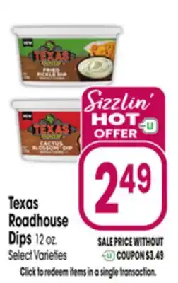 Jewel-Osco Texas Roadhouse Dips offer