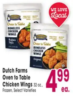 Jewel-Osco Dutch Farms Oven to Table Chicken Wings offer