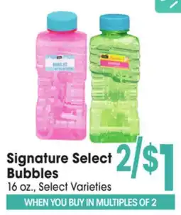 Jewel-Osco Signature Select Bubbles offer